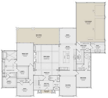 Main Floor  for House Plan #7983-00184