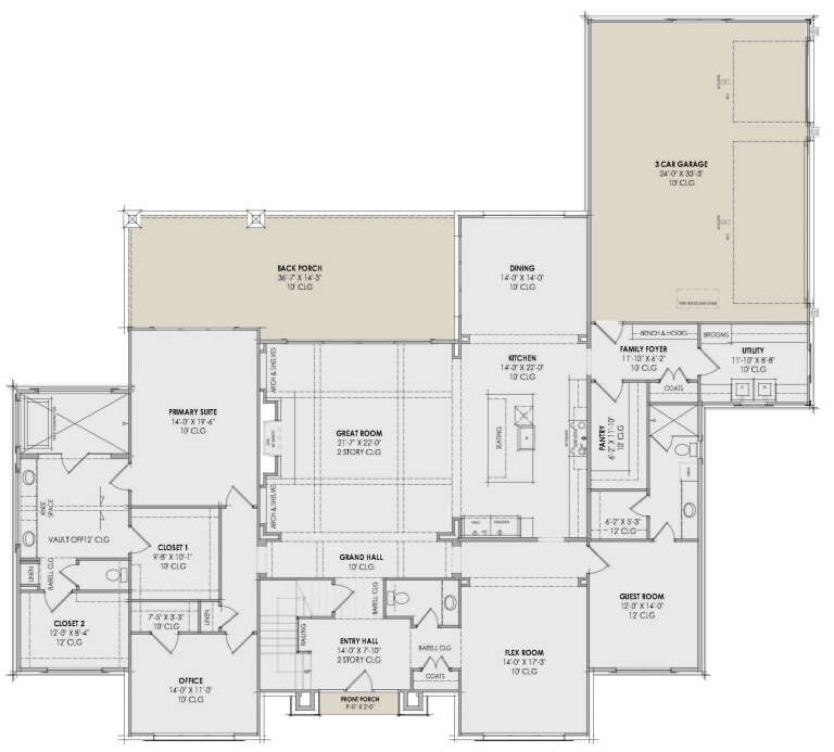 House Plan House Plan #35064 Drawing 1