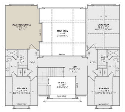 Second Floor for House Plan #7983-00184