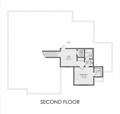 Second Floor for House Plan #5105-00001