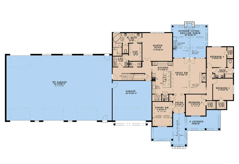House Plan House Plan #35067 Drawing 1