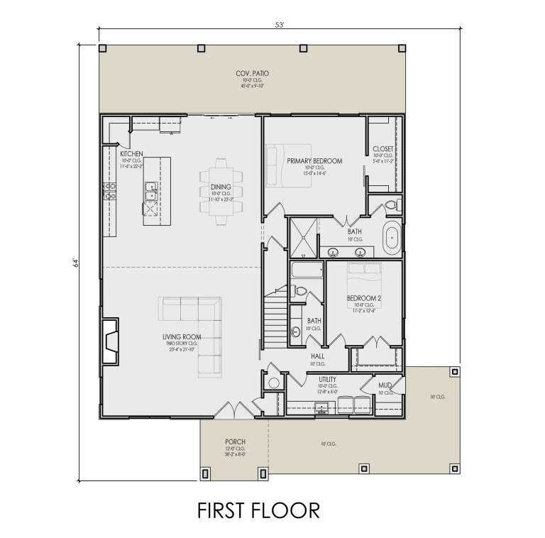 House Plan House Plan #35068 Drawing 1