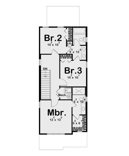 Second Floor for House Plan #963-01246