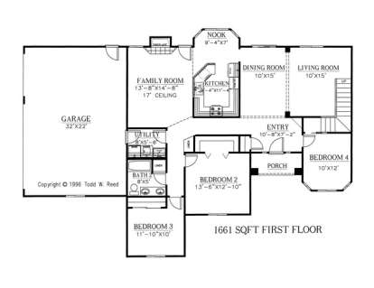Floorplan 1 for House Plan #286-00026