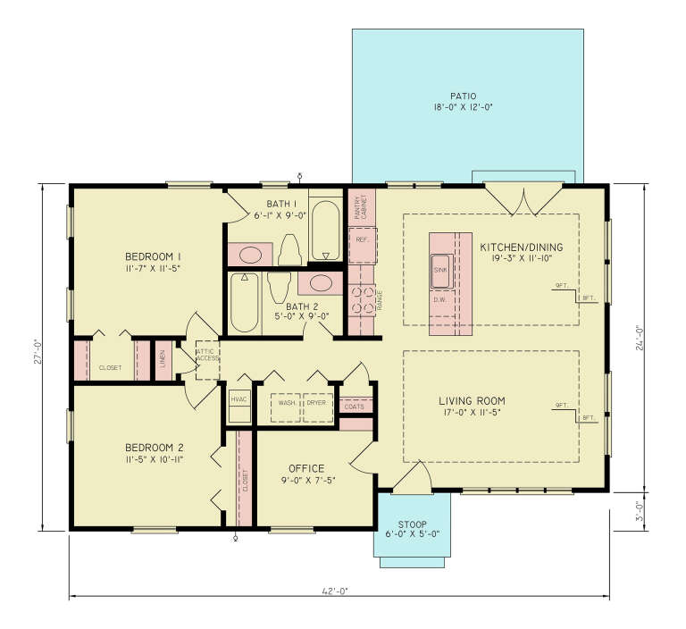 House Plan House Plan #35070 Drawing 1