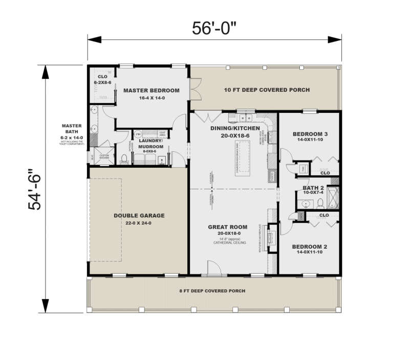 House Plan House Plan #35072 Drawing 1