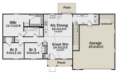 Main Floor  for House Plan #5633-00437