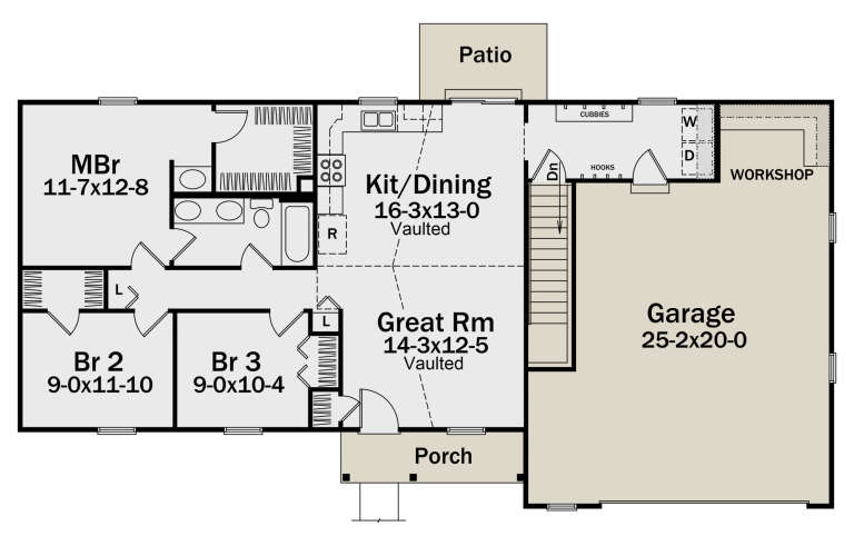 House Plan House Plan #35073 Drawing 1