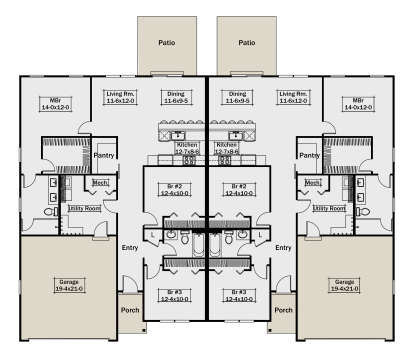 Main Floor  for House Plan #5633-00439