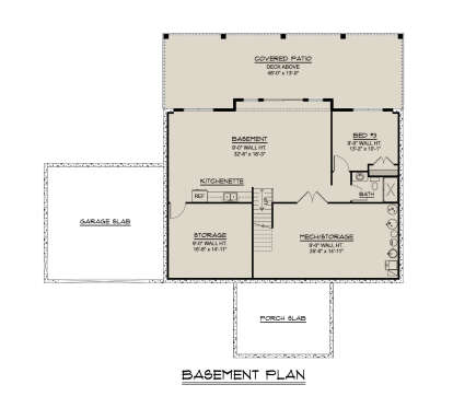 Basement for House Plan #5032-00422