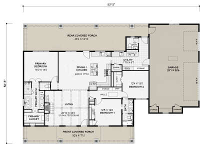 Main Floor  for House Plan #3125-00034
