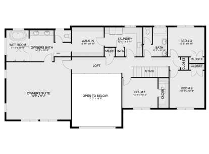 Second Floor for House Plan #2802-00482
