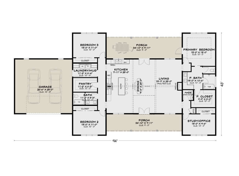 House Plan House Plan #35082 Drawing 1