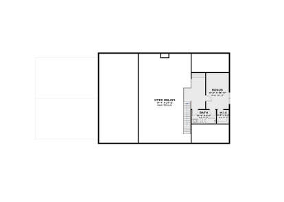Bonus Room for House Plan #4100-00019