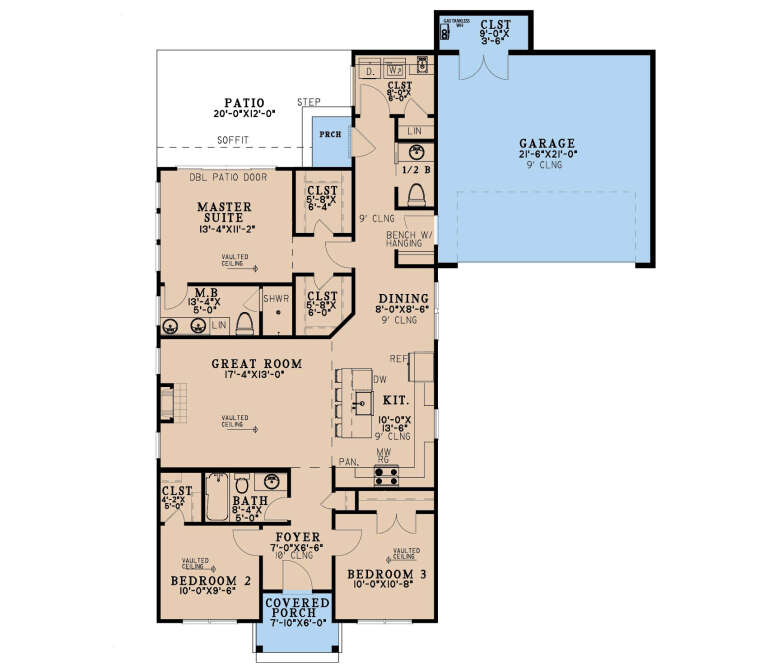 House Plan House Plan #35086 Drawing 1