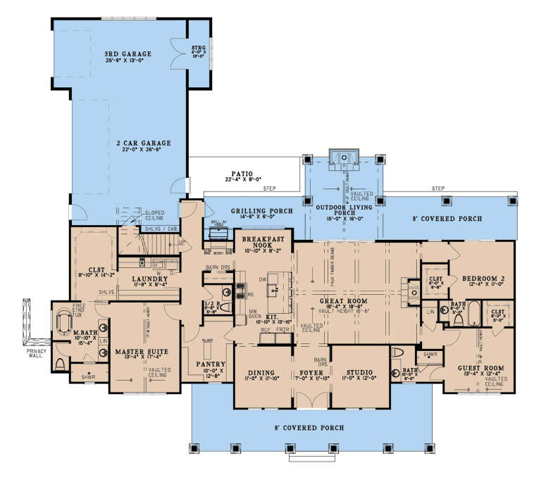 House Plan House Plan #35087 Drawing 1