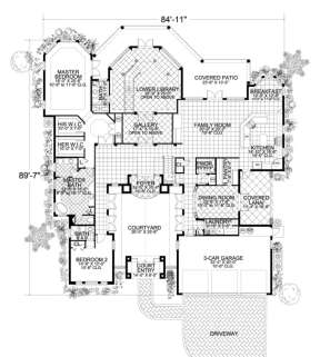 Floorplan 1 for House Plan #168-00081