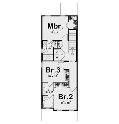 Second Floor for House Plan #963-01247