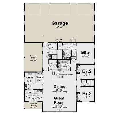 Main Floor  for House Plan #963-01249