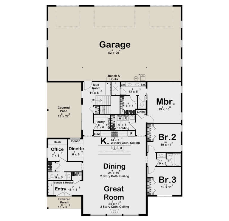 House Plan House Plan #35096 Drawing 1