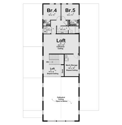 Second Floor for House Plan #963-01249