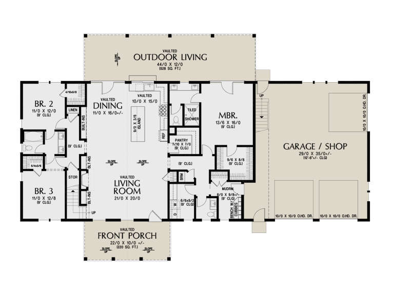 House Plan House Plan #35099 Drawing 1