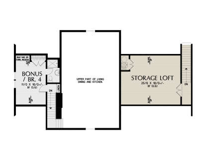 Second Floor for House Plan #2559-01107