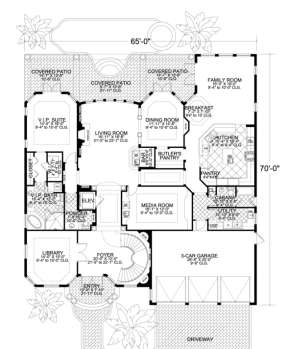 Floorplan 1 for House Plan #168-00082