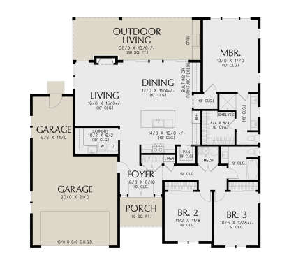Main Floor  for House Plan #2559-01108
