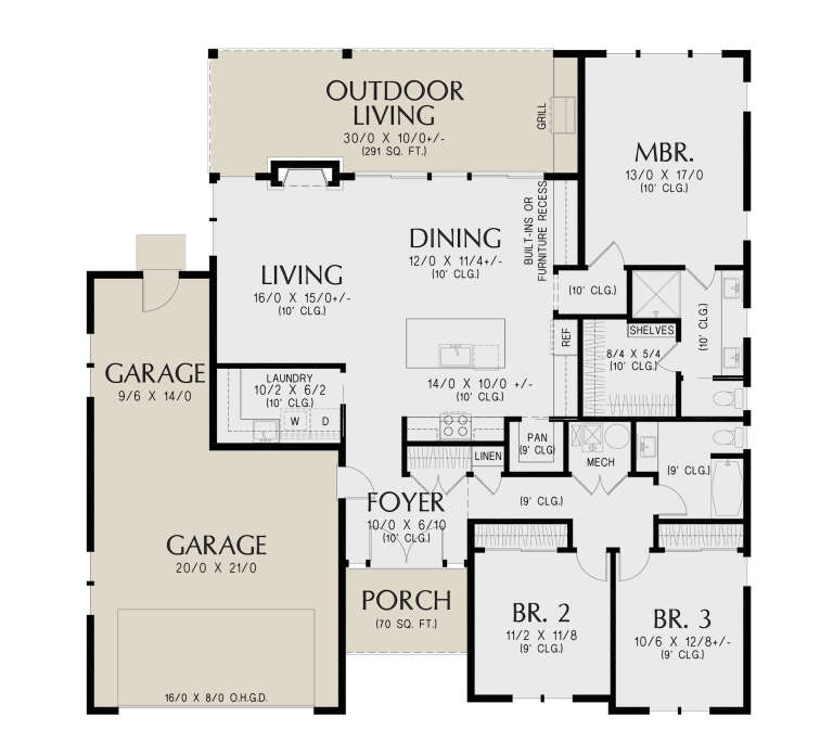 House Plan House Plan #35100 Drawing 1