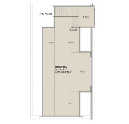 Bonus Room for House Plan #7983-00185
