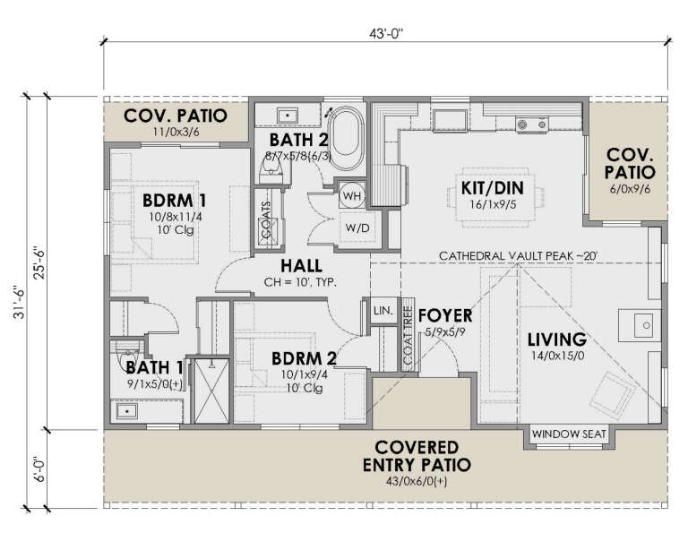 House Plan House Plan #35103 Drawing 1