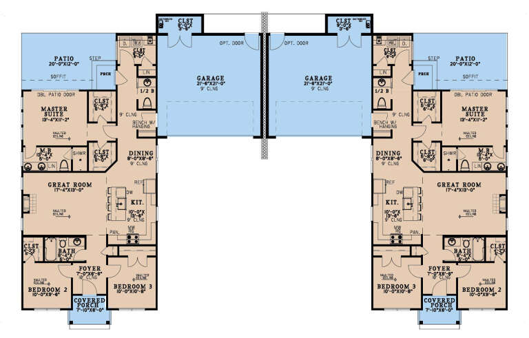 House Plan House Plan #35104 Drawing 1