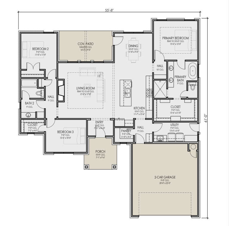 House Plan House Plan #35105 Drawing 1