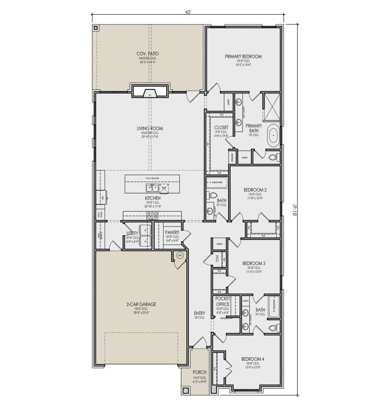 House Plan House Plan #35106 Drawing 1
