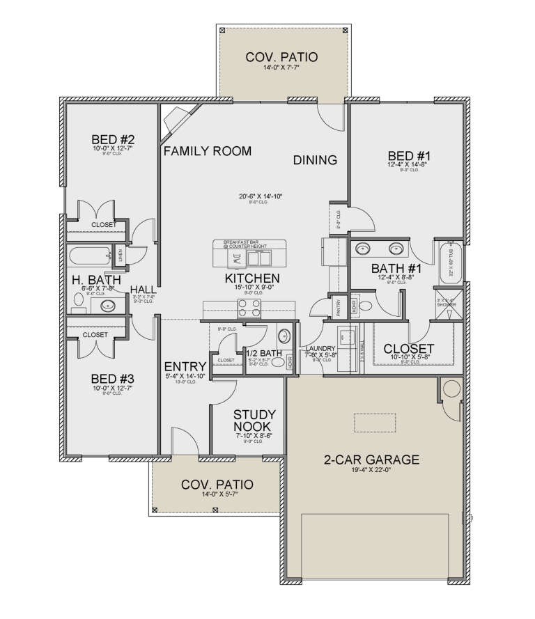 House Plan House Plan #35109 Drawing 1