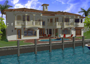 Mediterranean House Plan #168-00083 Elevation Photo