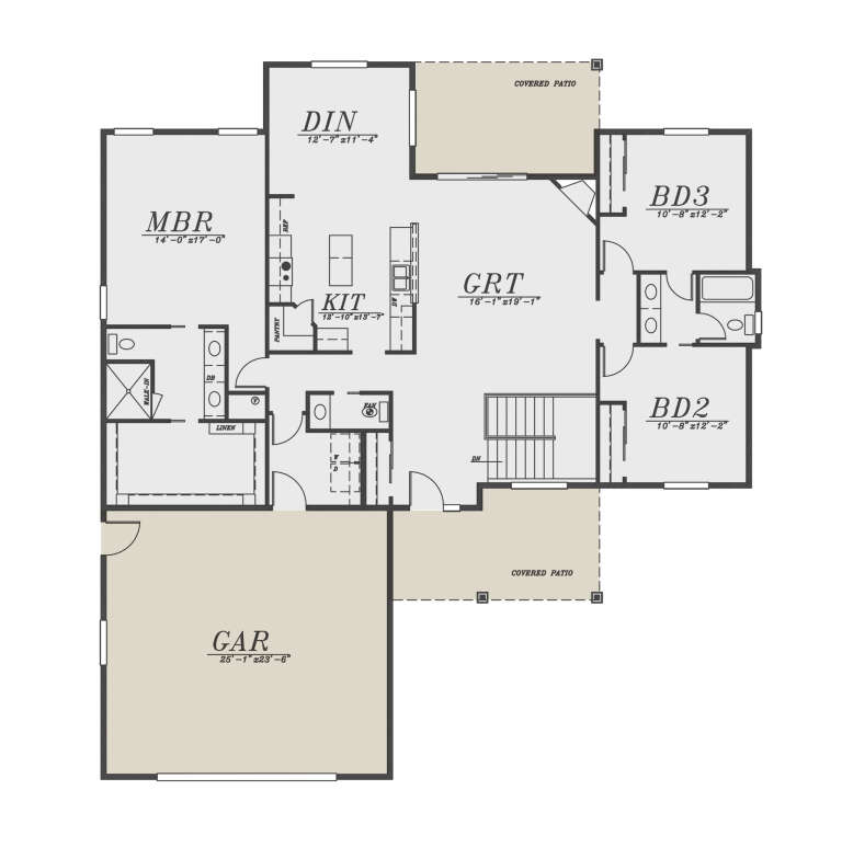 House Plan House Plan #35110 Drawing 1