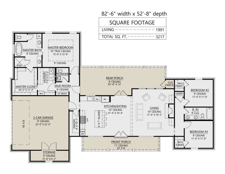 House Plan House Plan #35111 Drawing 1