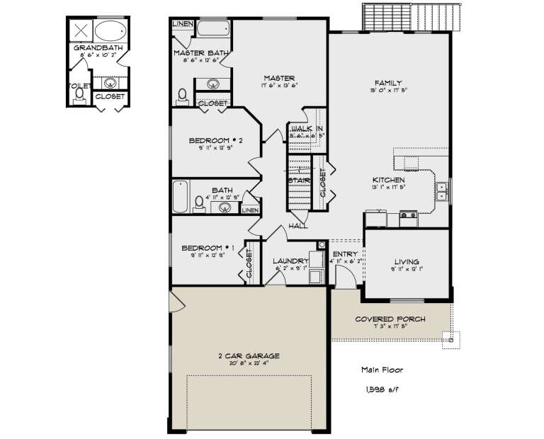 House Plan House Plan #35112 Drawing 1