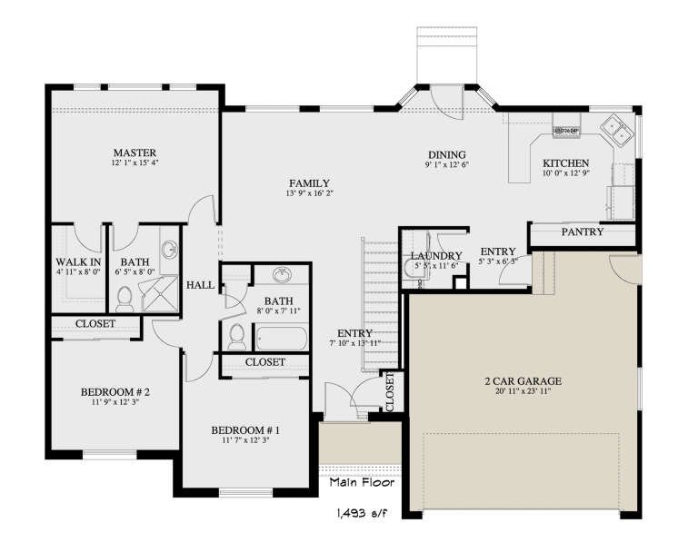 House Plan House Plan #35114 Drawing 1