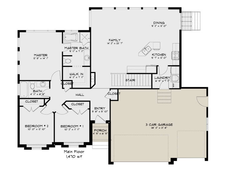 House Plan House Plan #35115 Drawing 1