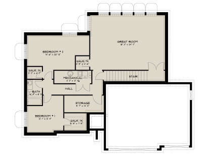 Basement for House Plan #2802-00486