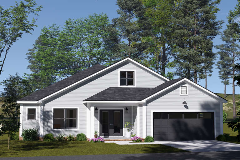 House Plan House Plan #35117 Angled Front Elevation