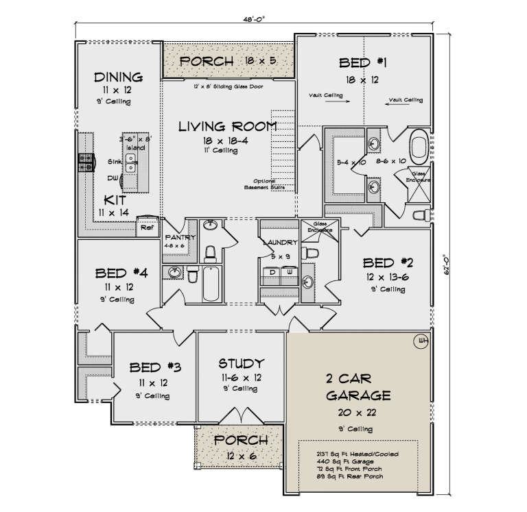 House Plan House Plan #35117 Drawing 1