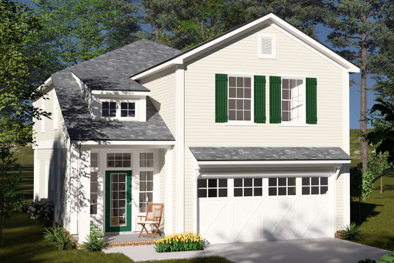 House Plan House Plan #35119 Angled Front Elevation