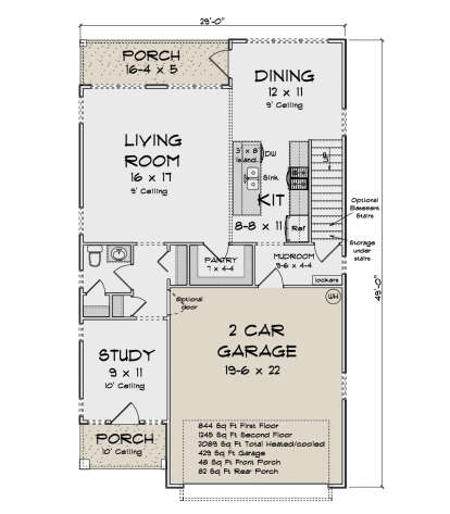 Main Floor  for House Plan #4848-00571