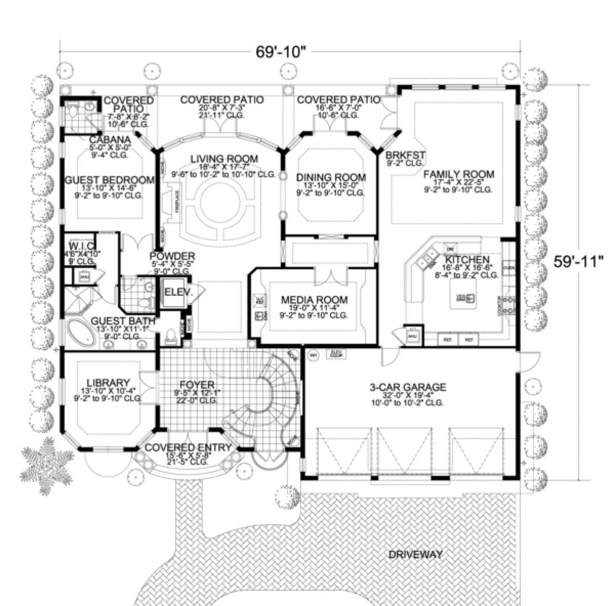 Floorplan 1 for House Plan #168-00084