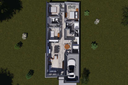 Overhead First Floor for House Plan #4848-00572