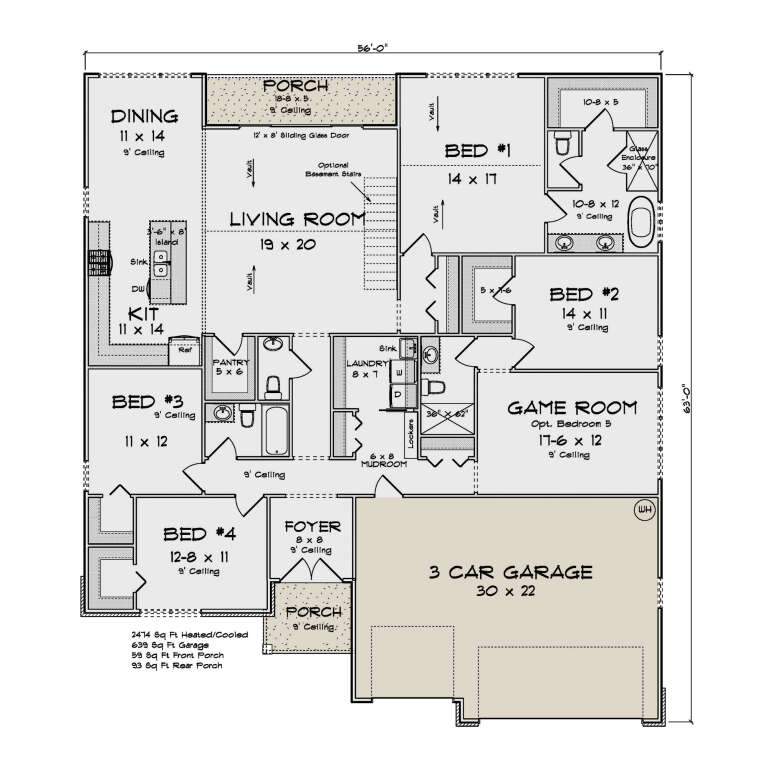 House Plan House Plan #35124 Drawing 1